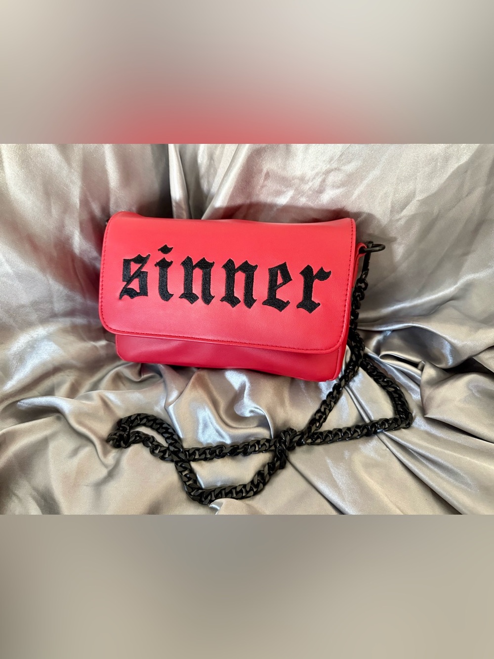 BlackCraft Cult Red 'Sinner' Crossbody Bag